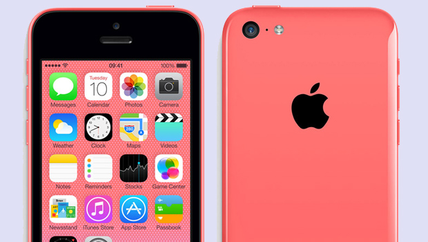 The pink iPhone 5C
