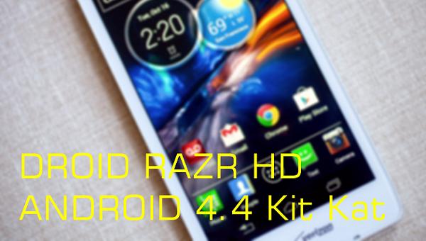 Droid RAZR HD KitKat