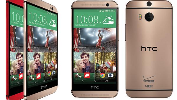 Red Gold Verizon HTC One M8