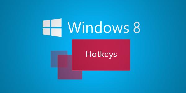Windows 8 hotkeys