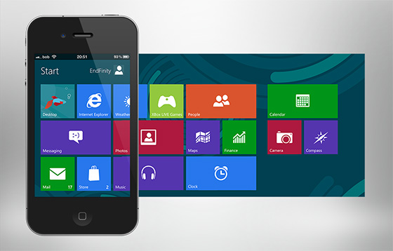 Metroon is a Windows 8 Theme for iPhone [Download] | ConsumingTech