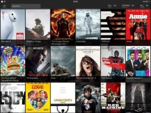 Movie Box app iOS 8 interface