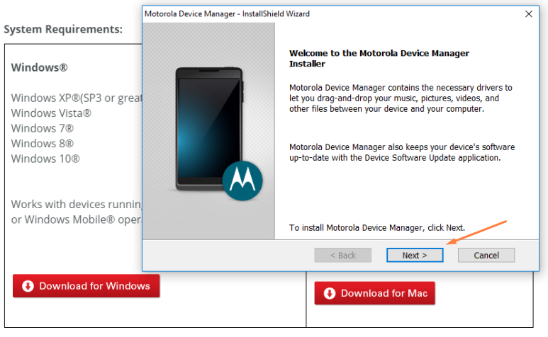 Motorola device manager download for windows 10