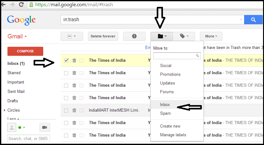 i want all mail in my gmail inbox when i log in