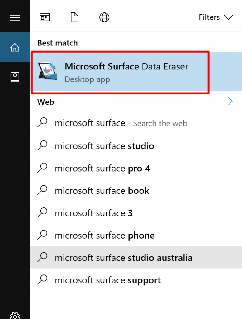 microsoft surface data eraser