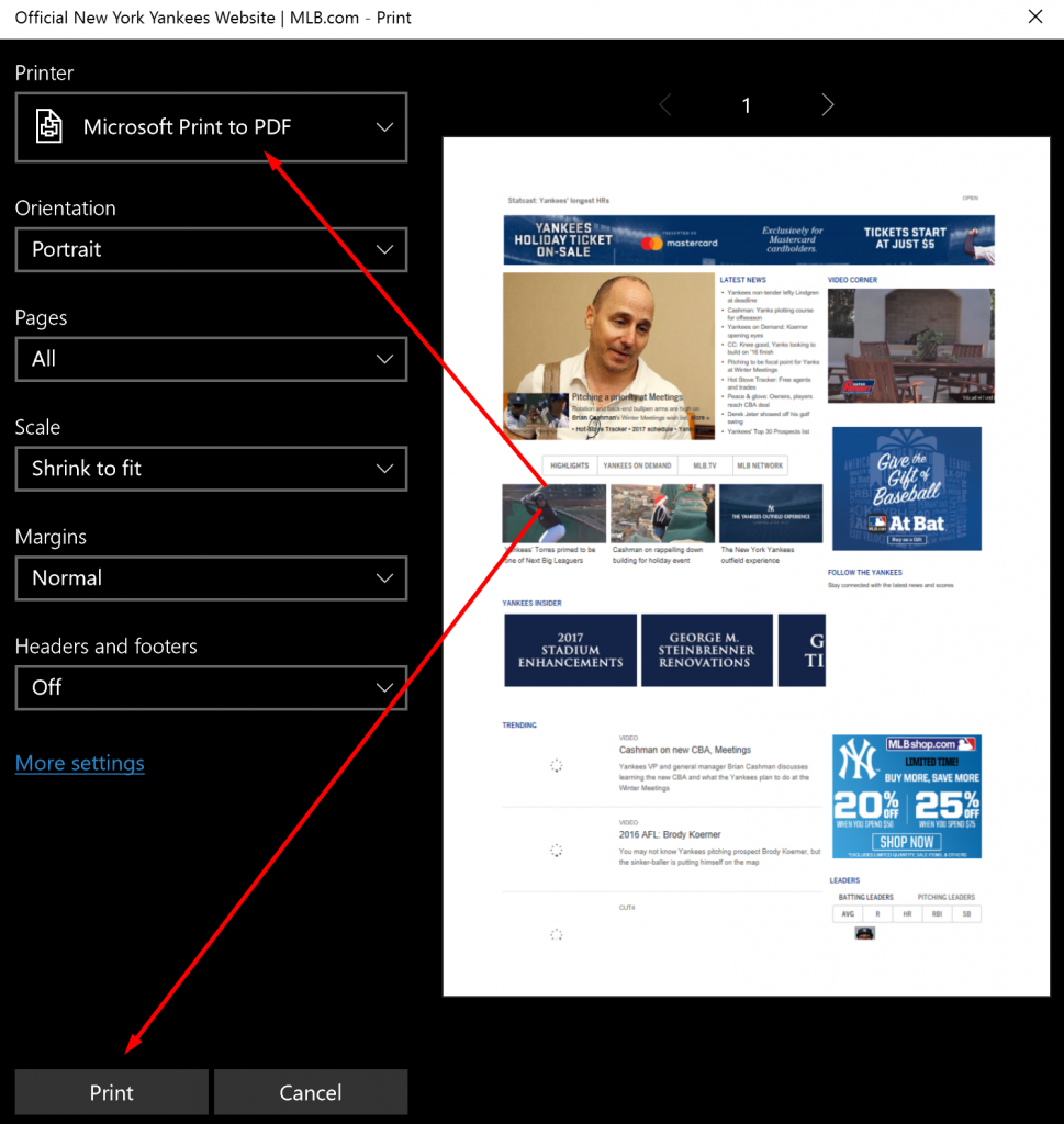 How To Save Web Pages As Pdf Files In Microsoft Edge Browser