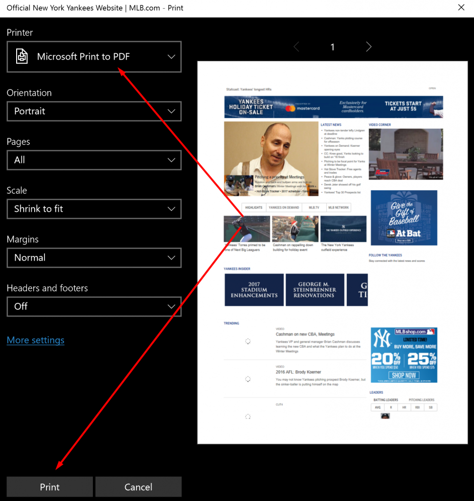 How To Save Web Pages As PDF Files In Microsoft Edge Browser