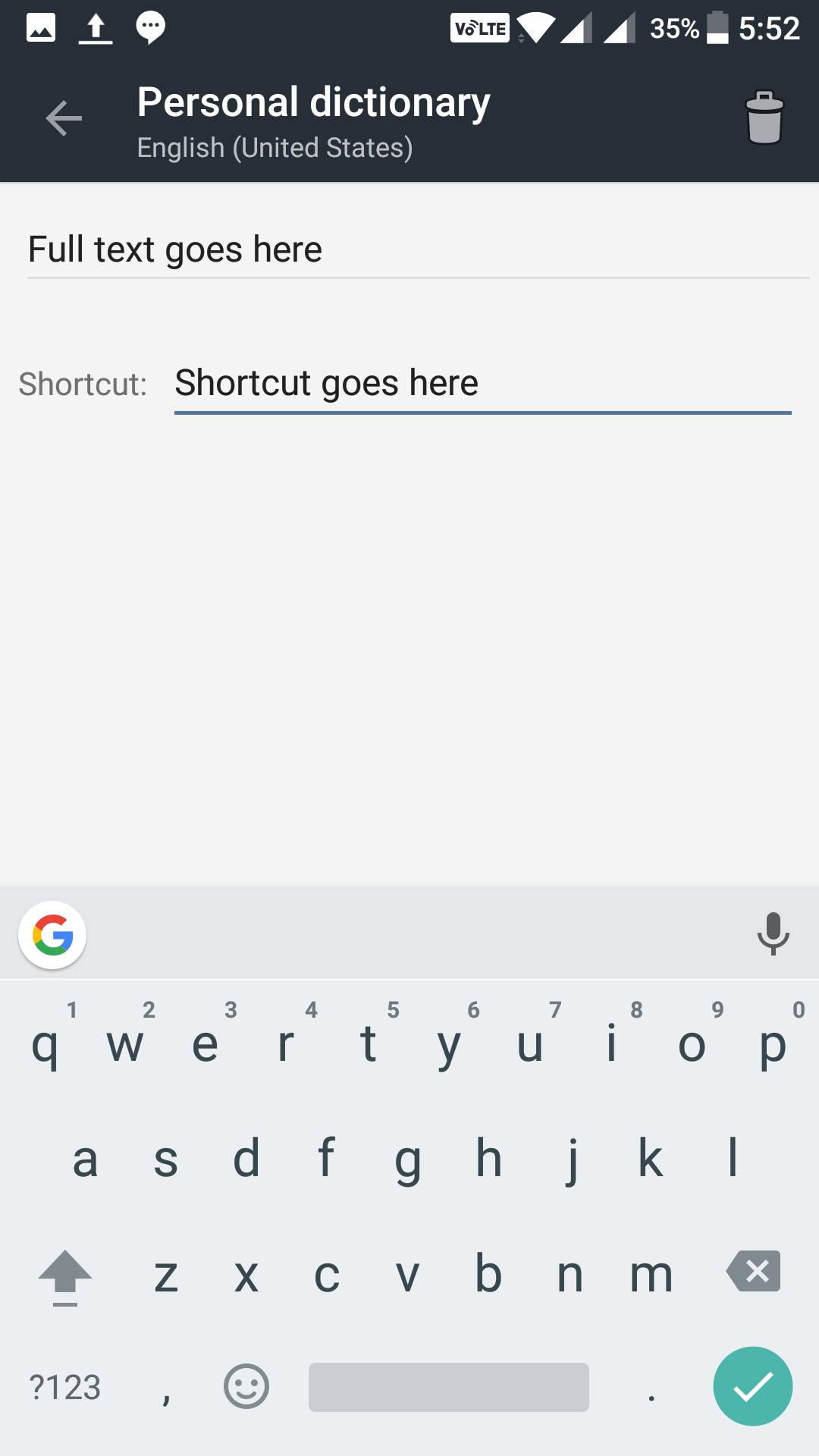 text-shortcut-details