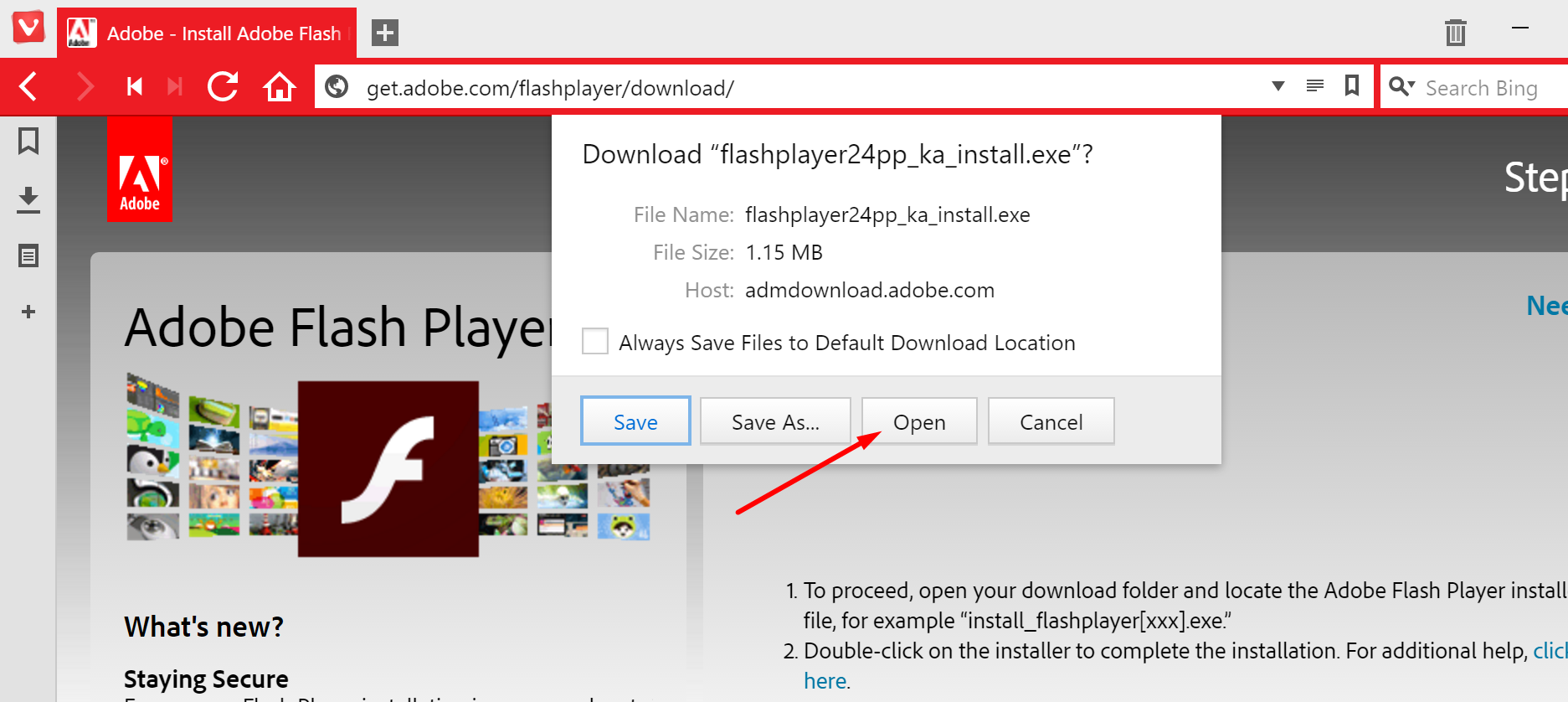 Adobe flash player download for windows 10