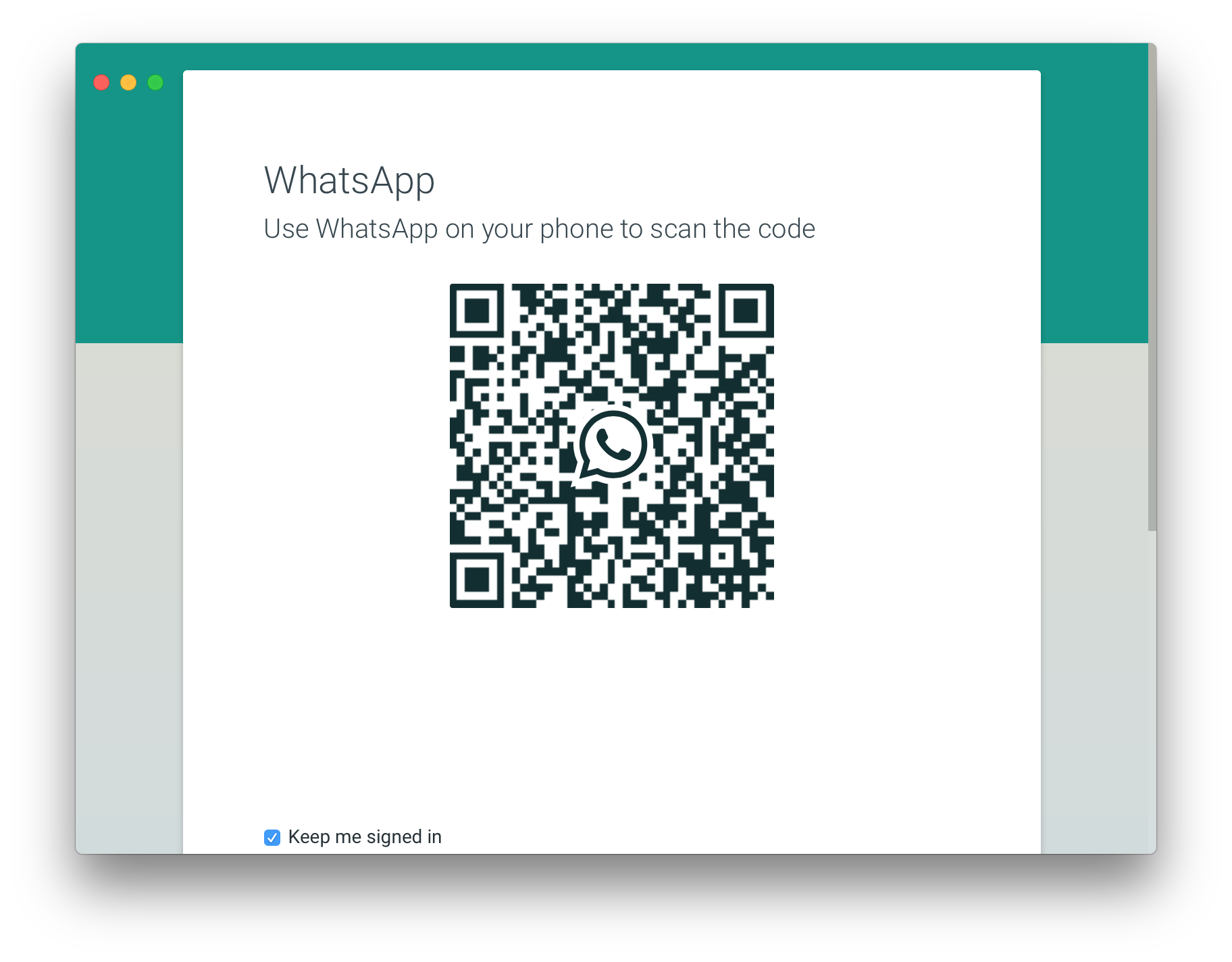 whatsapp for mac without qr code