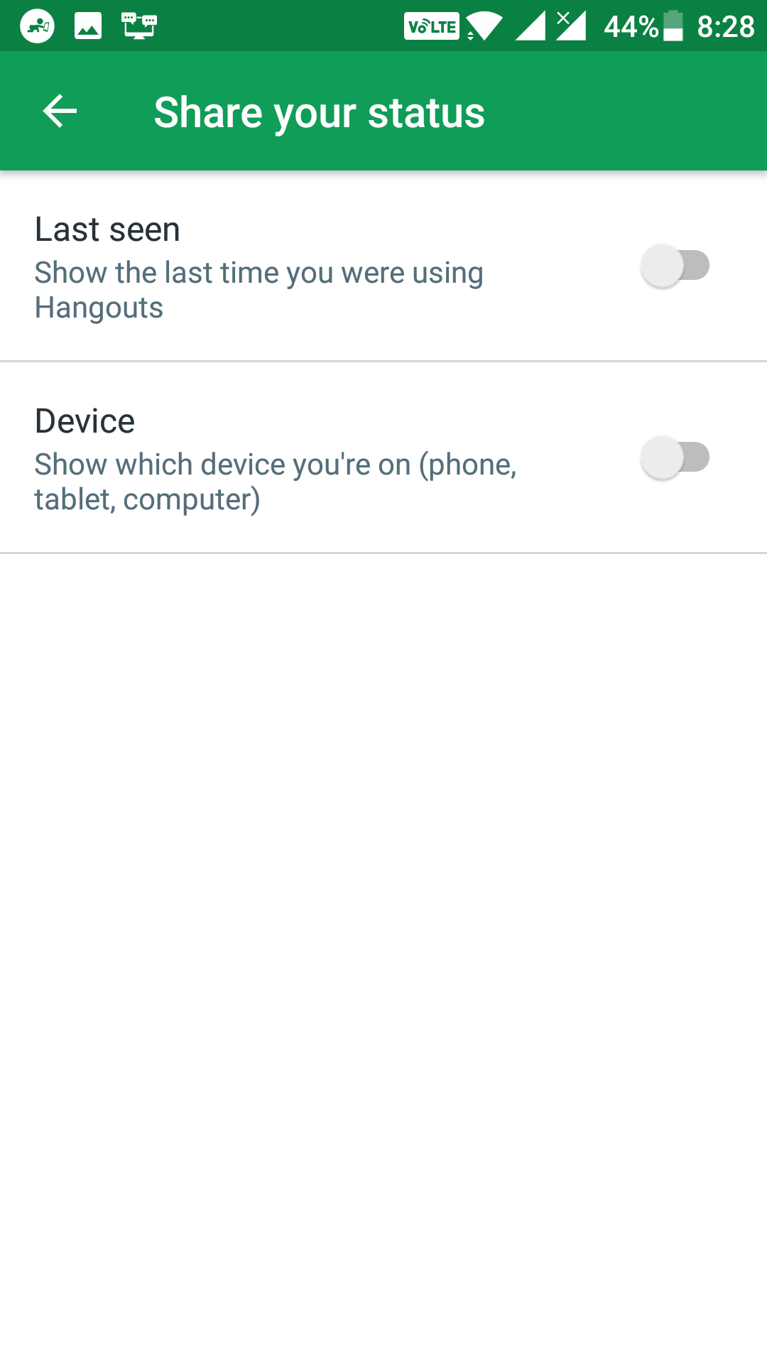 Disable Read Receipts in Google Hangouts on Android