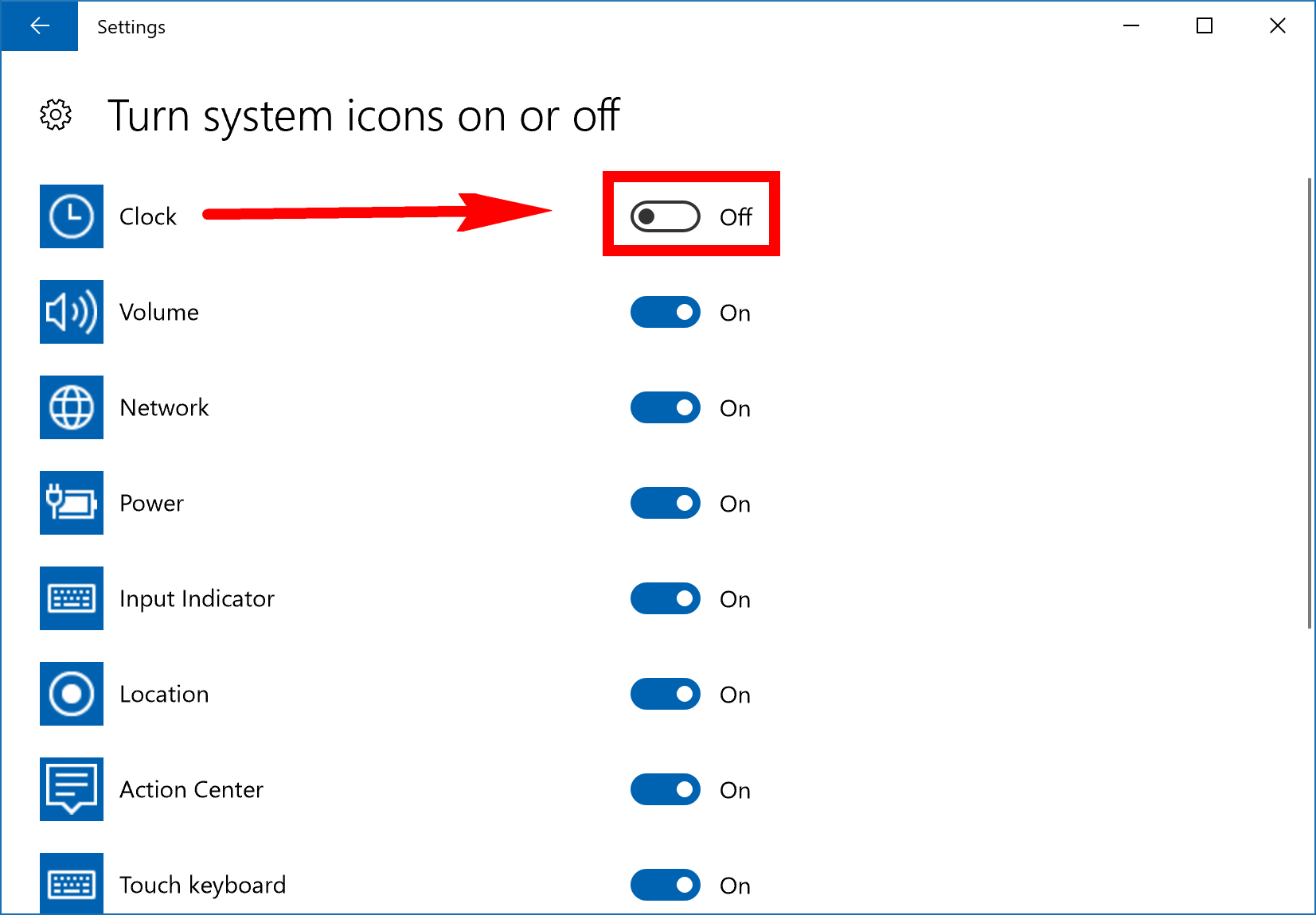 How To Turn Onoff System Icons On Taskbar In Windows 10 Consumingtech
