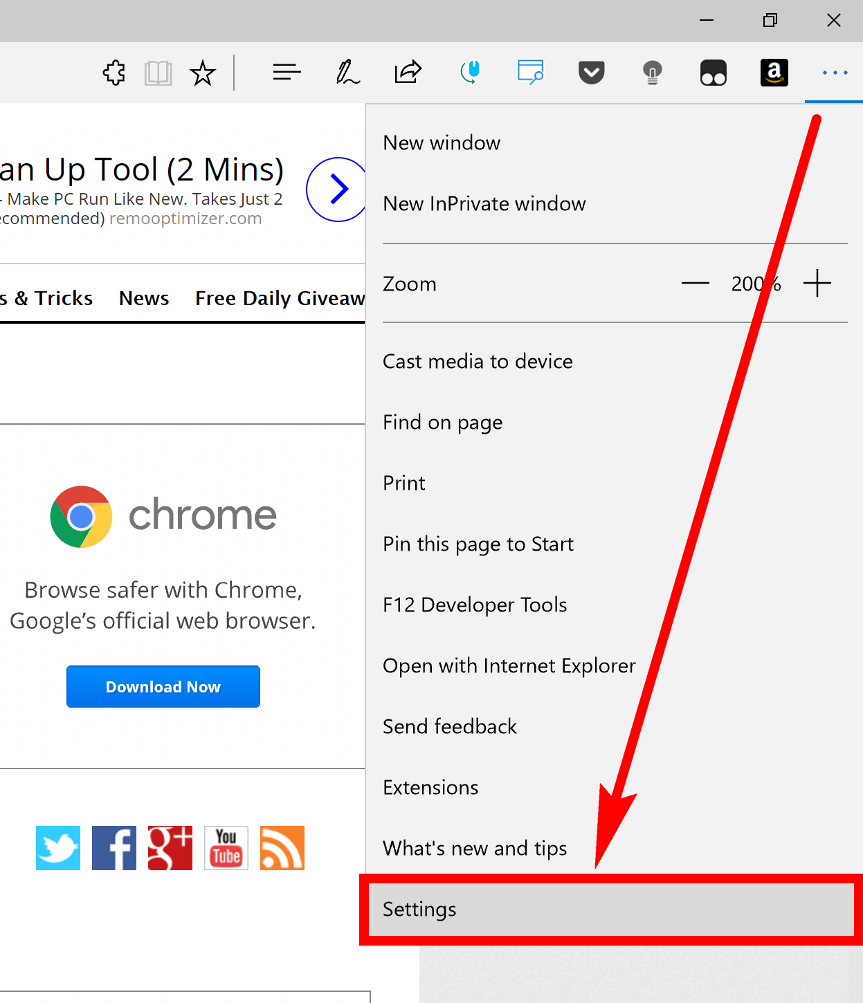 bookmarks on google chrome settings