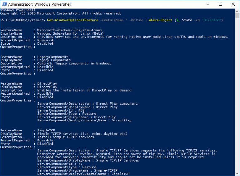 Optional Software Turn On/Off Windows Optional Features in Windows 10 - ConsumingTech