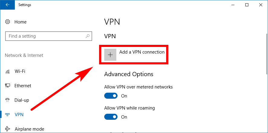 pia vpn windows 10 add a vpn connection