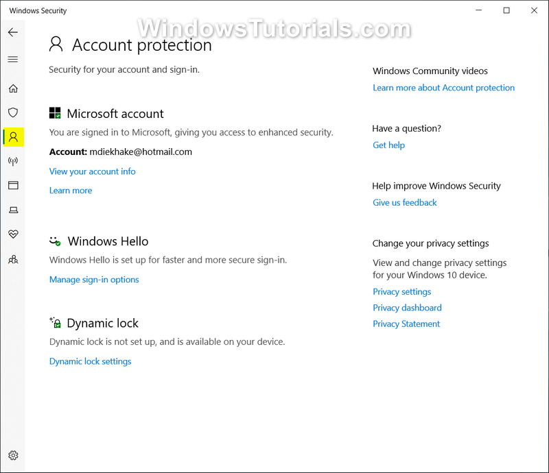windowssecurityaccountprotection ConsumingTech