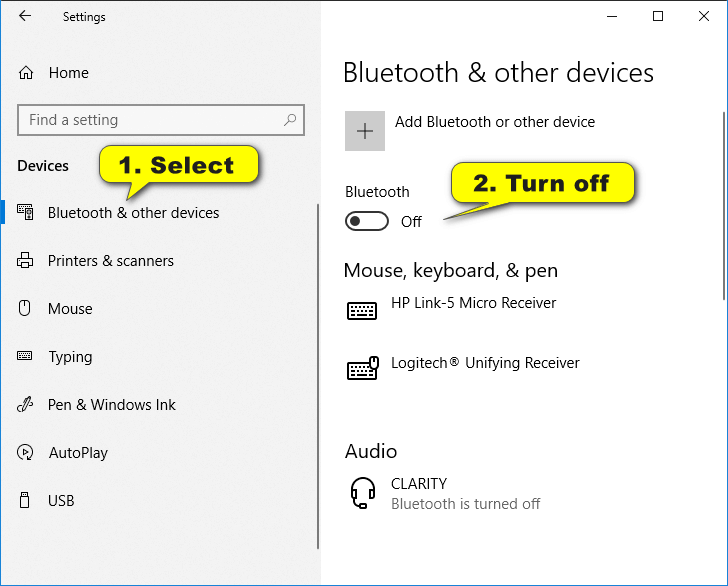 How to Turn On/Off Bluetooth in Windows 10 [Tutorial]