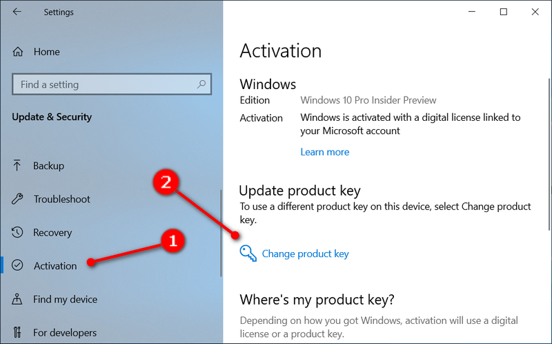 Activation change product key ConsumingTech