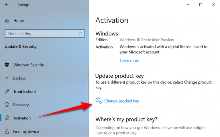 how to change product key windows 10 pro free