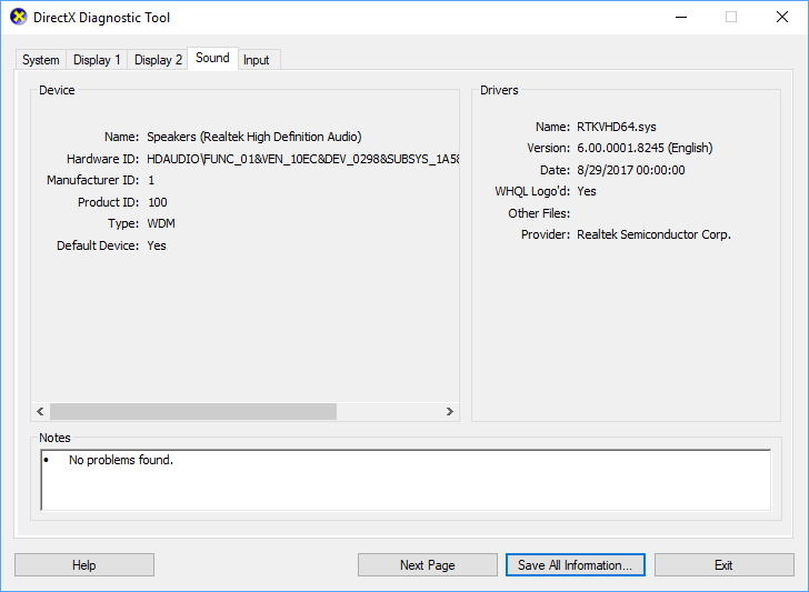 directx compatible sound card download windows 10