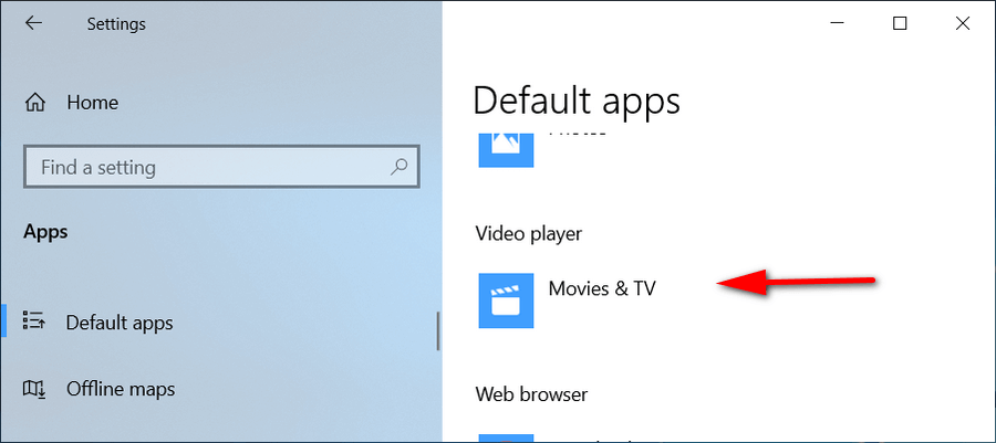 how to change default video player on phone