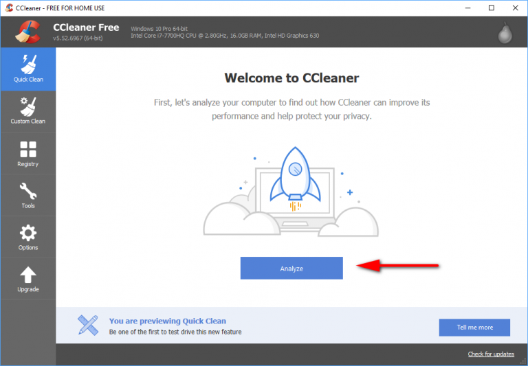 checking for ccleaner malware
