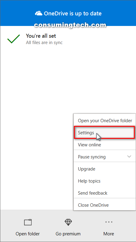 Turn On Off Onedrive Fetch Files In Windows Consuming Tech
