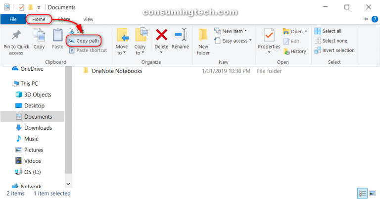 Copy Path In File Explorer In Windows 10