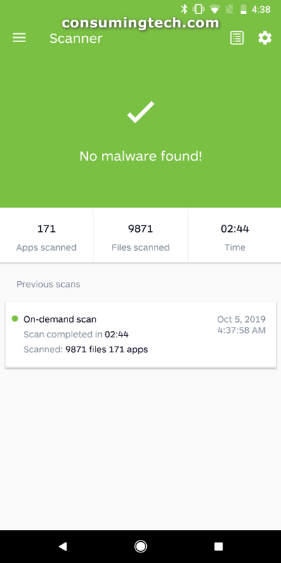 Malwarebytes - no malware found