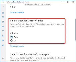 smartscreen for microsoft edge