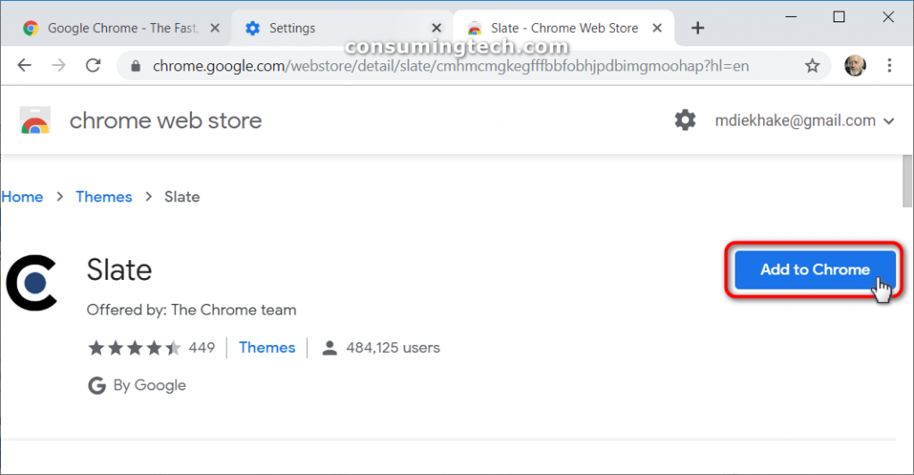 how to upload a theme to google chrome web store