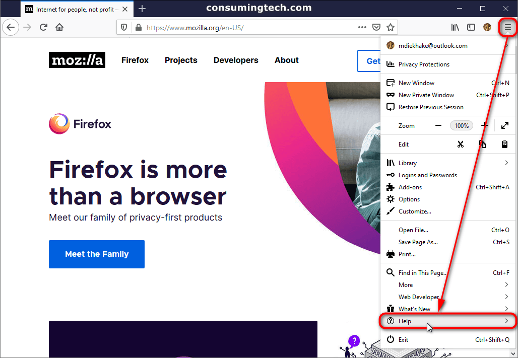 Mozilla Firefox: Help