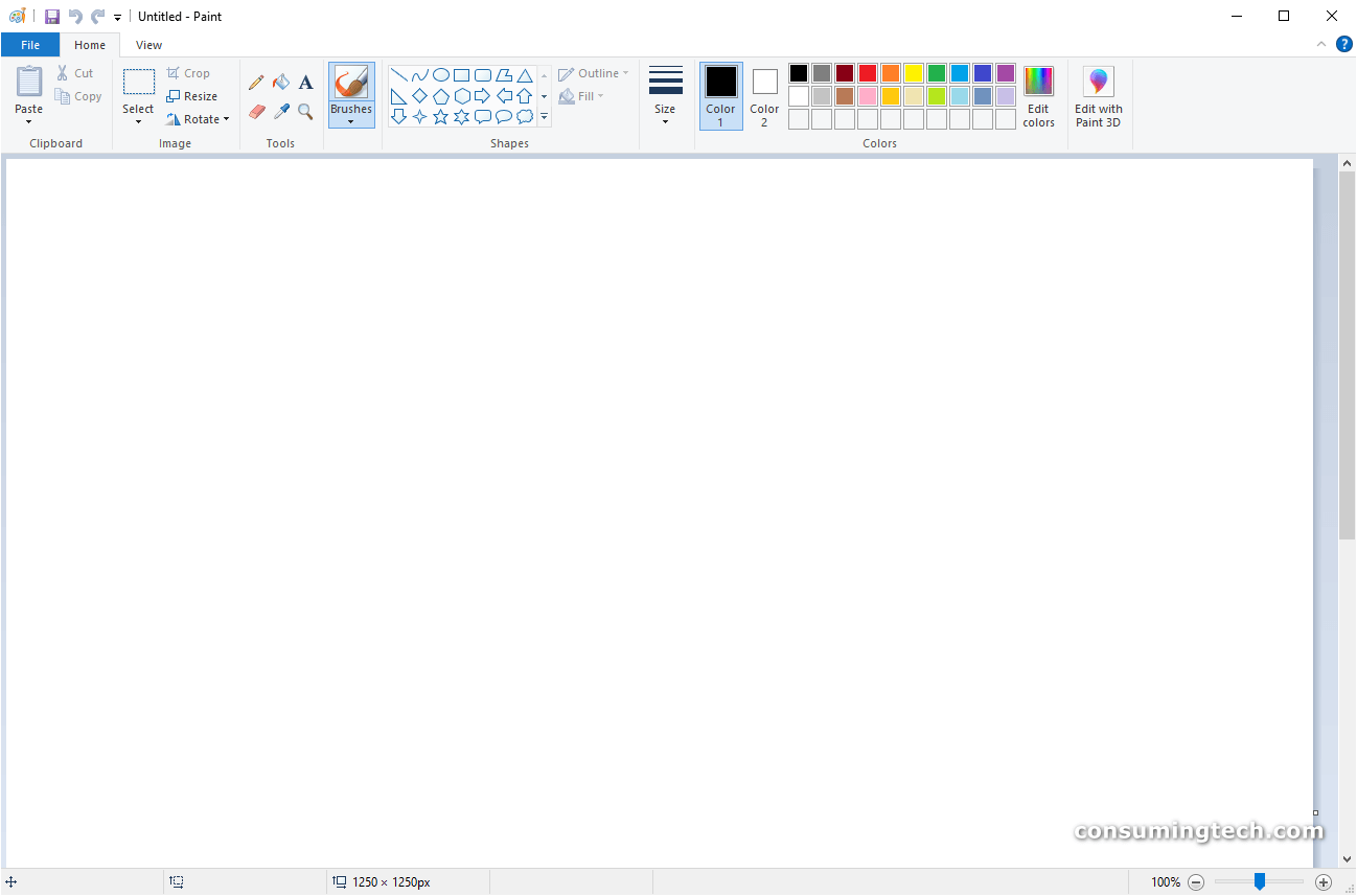 Microsoft Paint: Classic Paint app in Windows 10