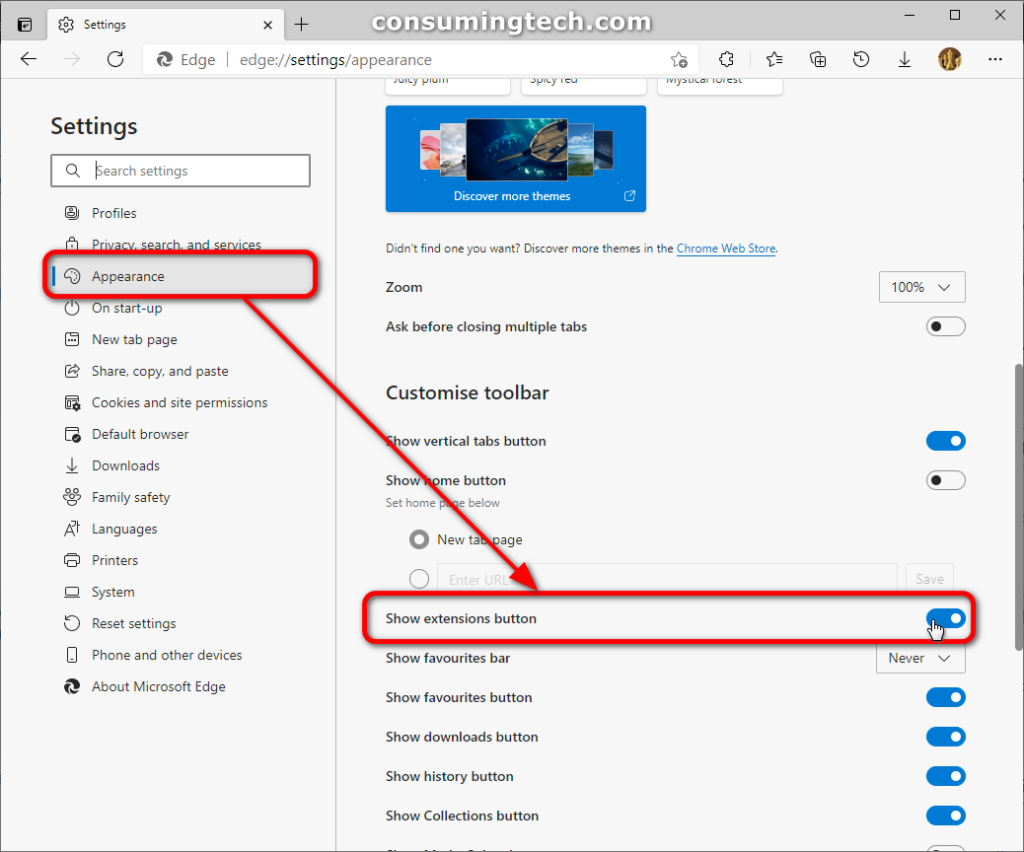 microsoft edge extensions dynamic scripts