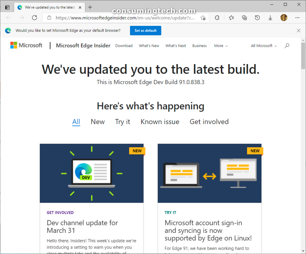 Microsoft Edge Dev 91.0.838.3 Released with Microsoft Account Sign-in ...