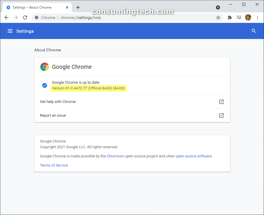 Chrome 91.0.4472.77