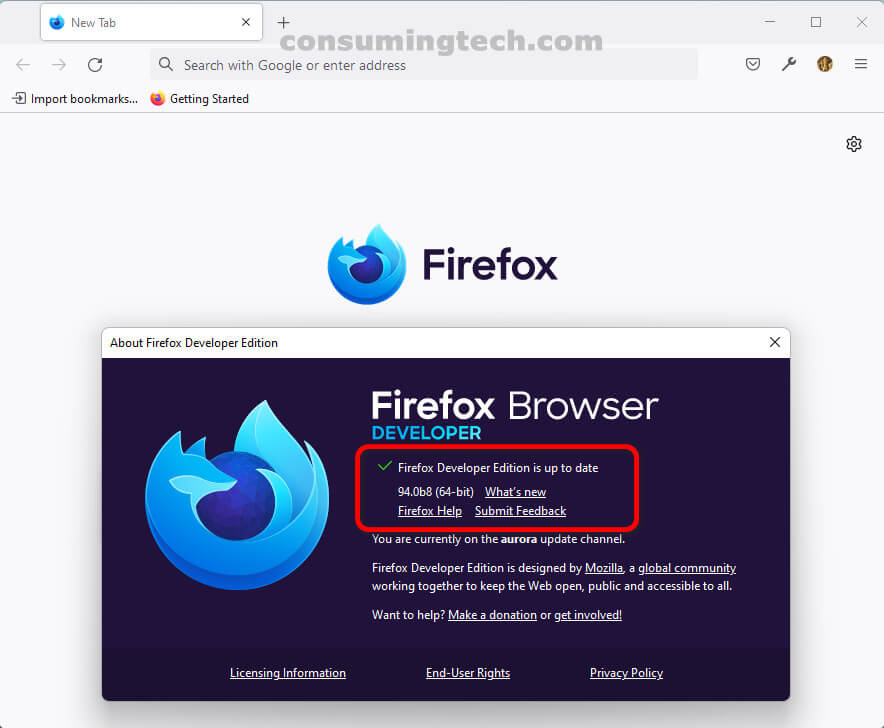 Firefox 94.0b8