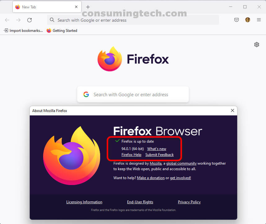 Firefox Release 94.0.1