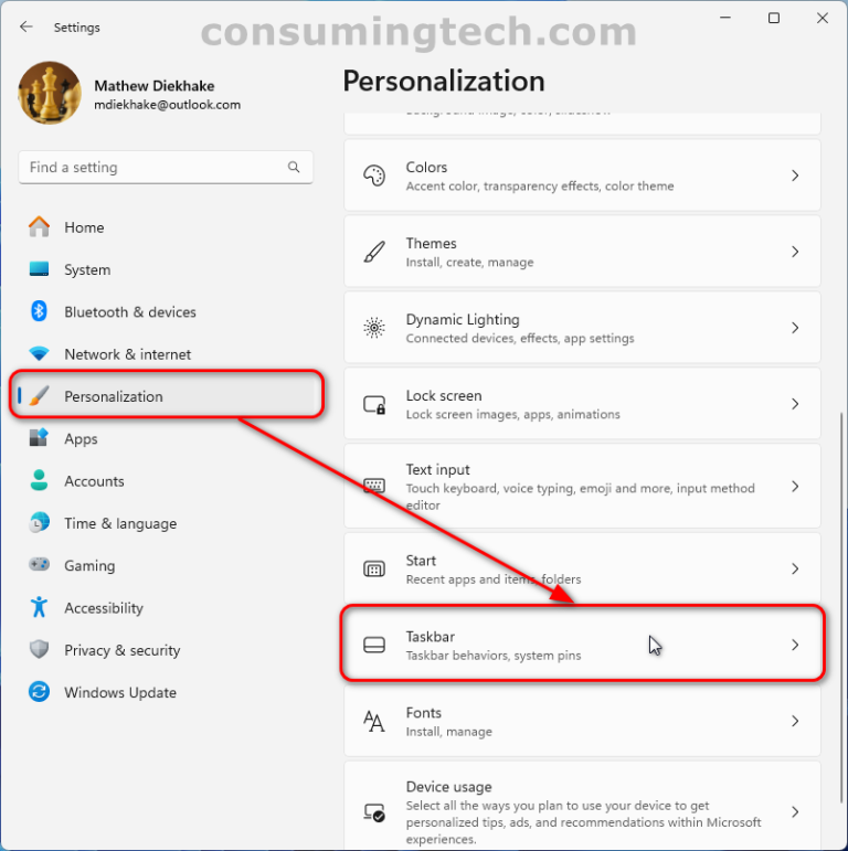 Add/Remove Widgets Button on Taskbar in Windows 11 - ConsumingTech
