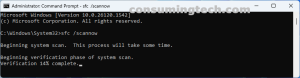 Windows 11: CMD > sfc /scannow command