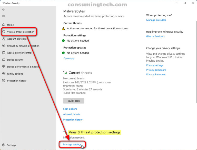 Turn On/Off Tamper Protection for Microsoft Defender Antivirus in