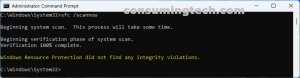 Windows 11: Windows Resource Protection did not find any integrity violations