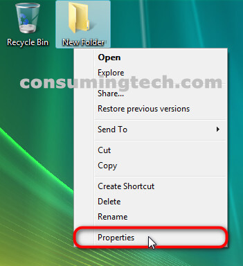 Windows Vista\New Folder\Properties