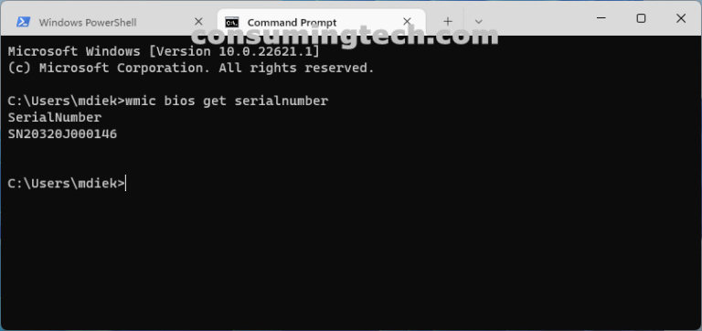 wmic-get-serial-number