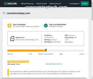 CamwhoresBay.com Sucuri results