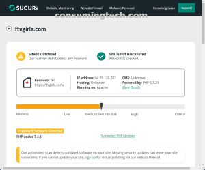 FTVGirls.com Sucuri results