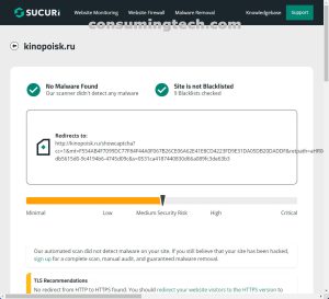 Kinopoisk.ru Sucuri results