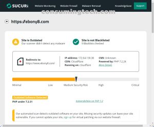 Ebony8.com Sucuri results