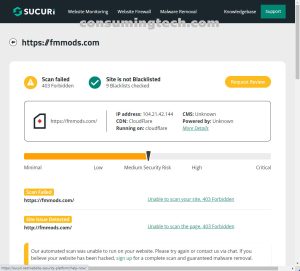 FMMods.com Sucuri results