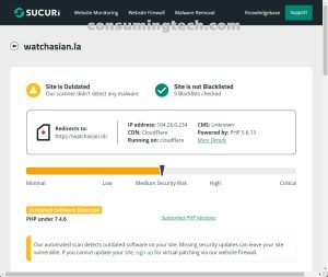 Watchasian.la Sucuri results